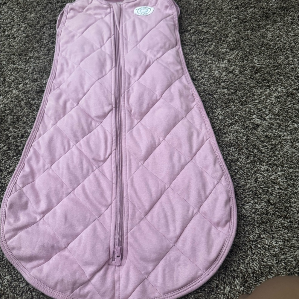Pink Quilted Baby Swaddle